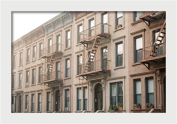 Brownstone Building Facade