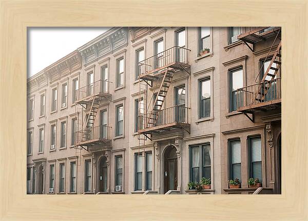 Brownstone Building Facade