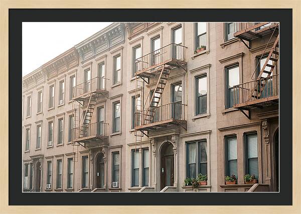 Brownstone Building Facade