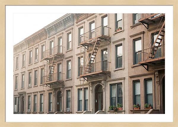 Brownstone Building Facade