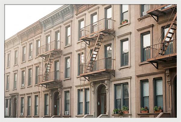 Brownstone Building Facade