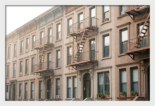 Brownstone Building Facade