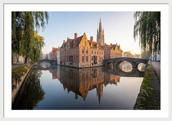 Bruges Canal At Dawn