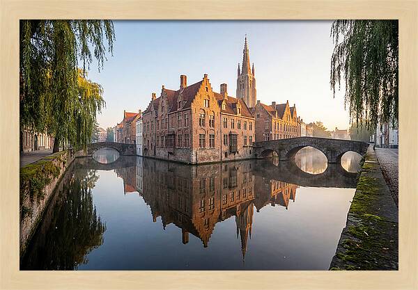 Bruges Canal At Dawn