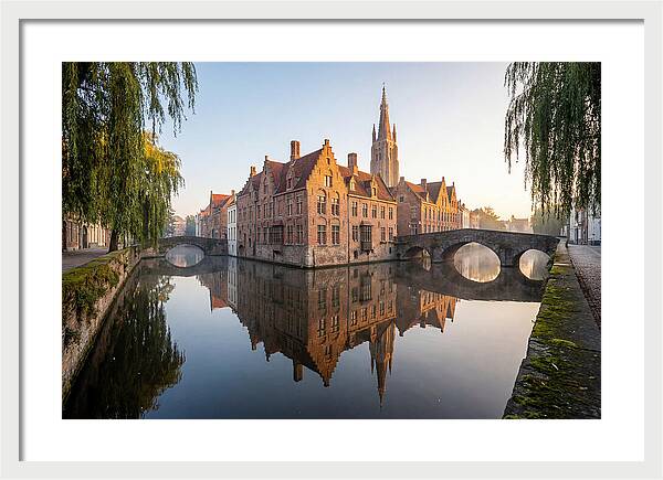Bruges Canal At Dawn