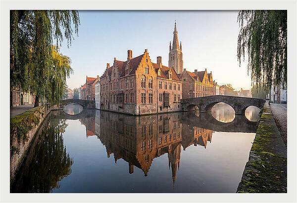 Bruges Canal At Dawn