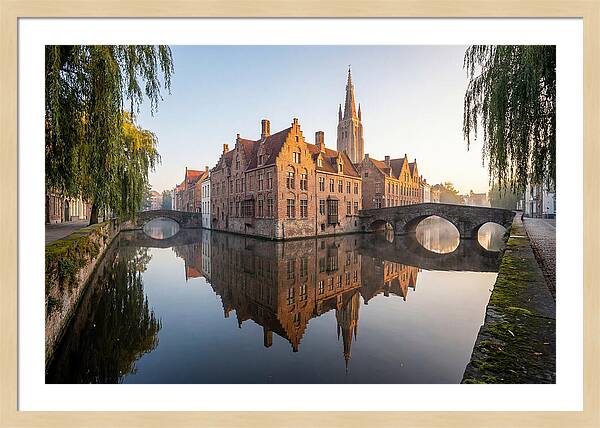 Bruges Canal At Dawn