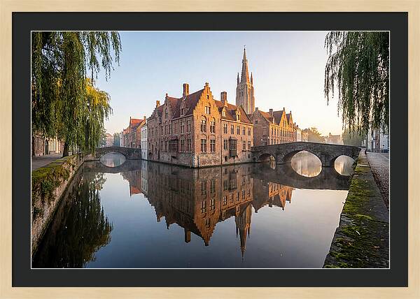 Bruges Canal At Dawn