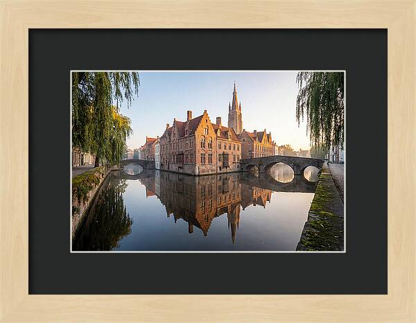 Bruges Canal At Dawn