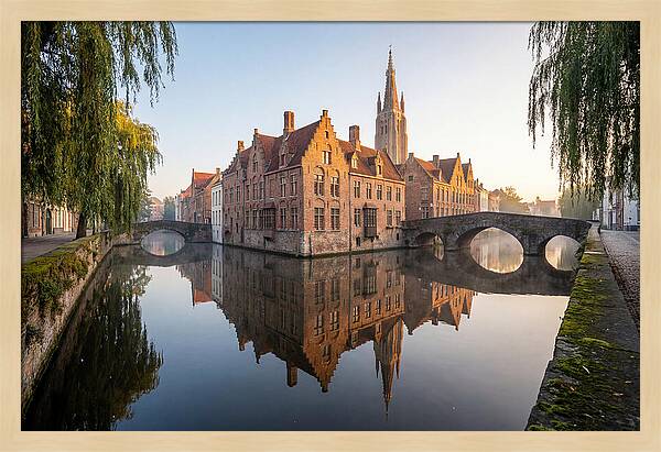 Bruges Canal At Dawn