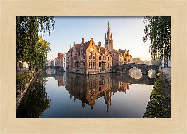 Bruges Canal At Dawn