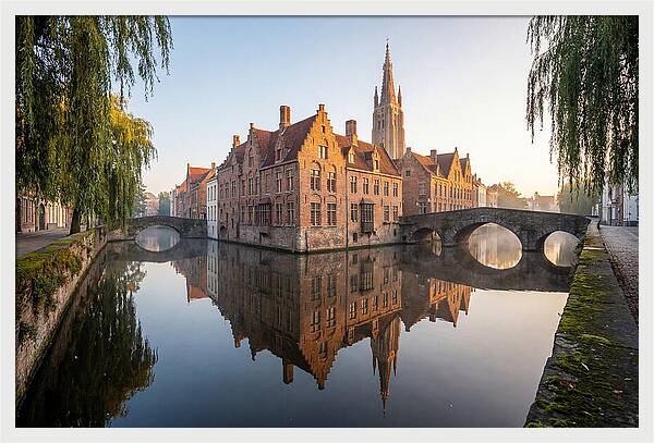Bruges Canal At Dawn