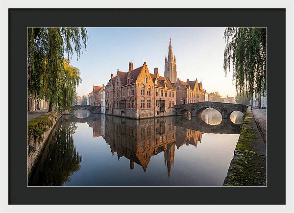 Bruges Canal At Dawn