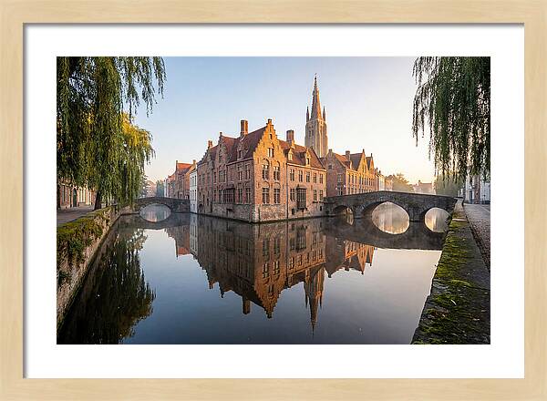 Bruges Canal At Dawn