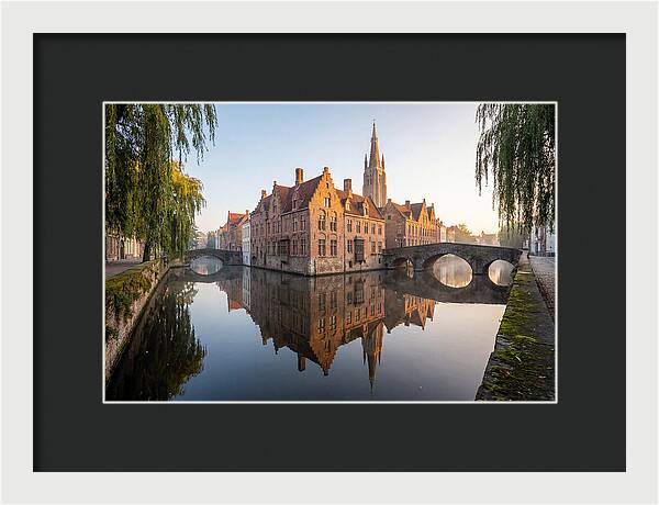 Bruges Canal At Dawn