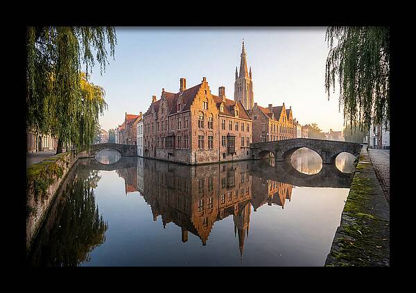 Bruges Canal At Dawn