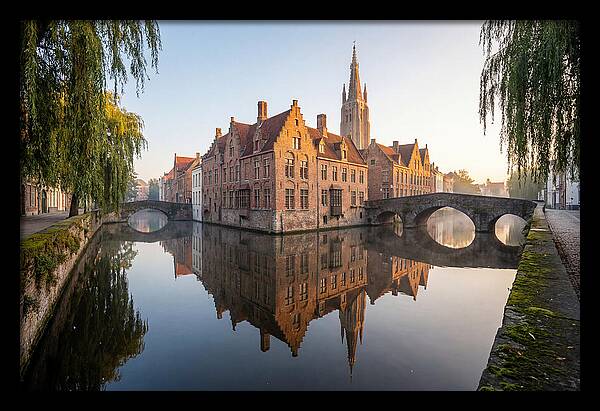 Bruges Canal At Dawn