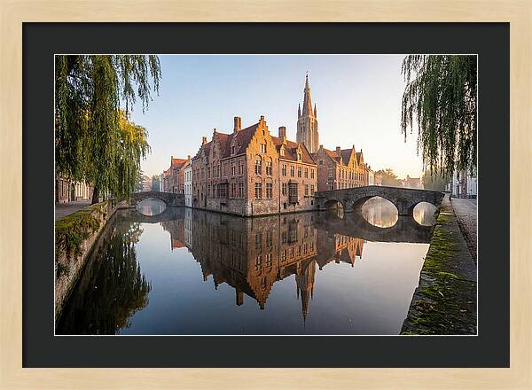 Bruges Canal At Dawn