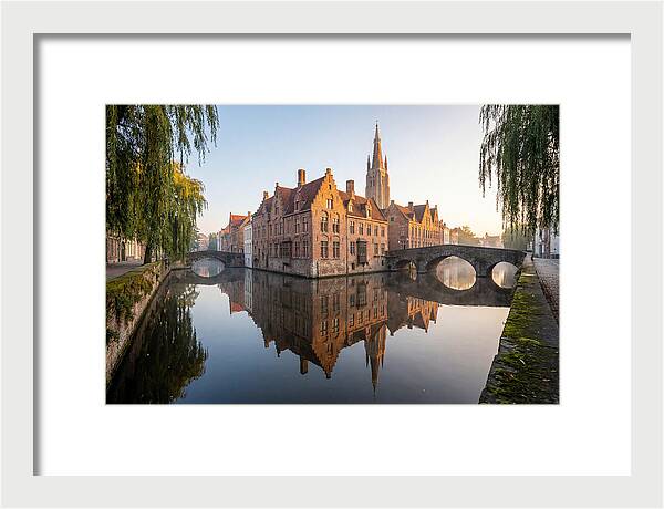 Bruges Canal At Dawn