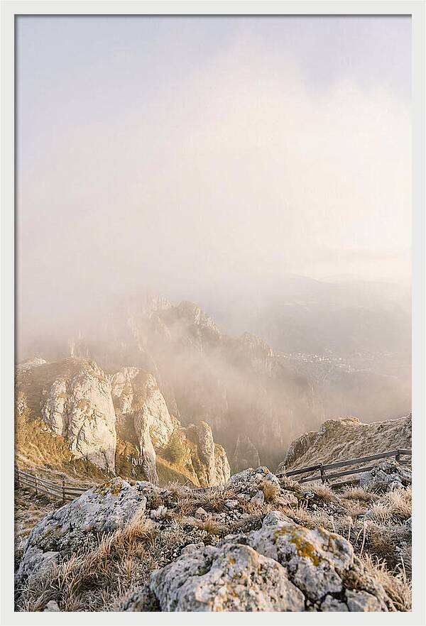 Bucegi Mountains In Mist