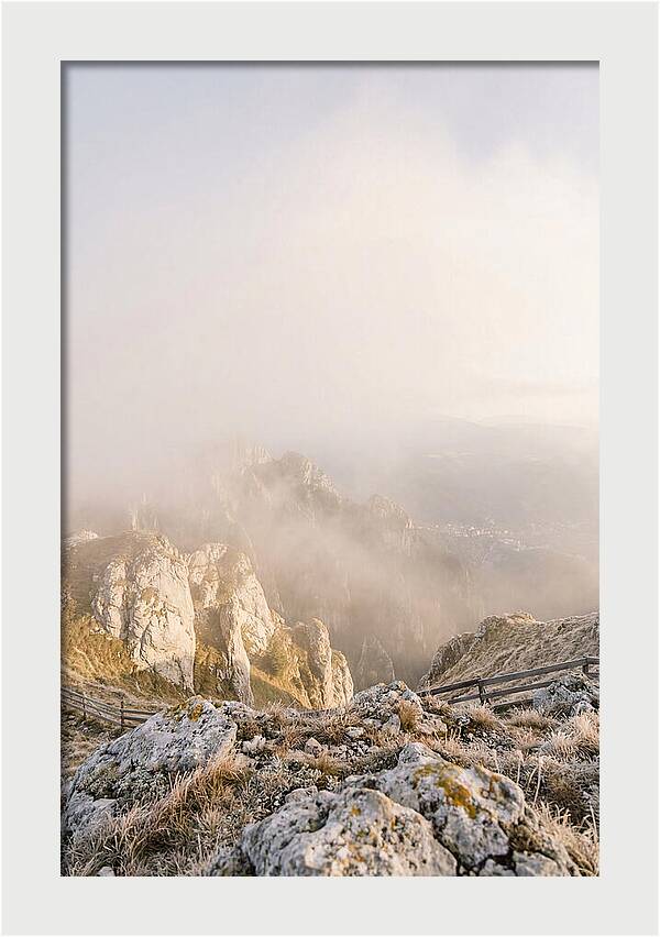 Bucegi Mountains In Mist