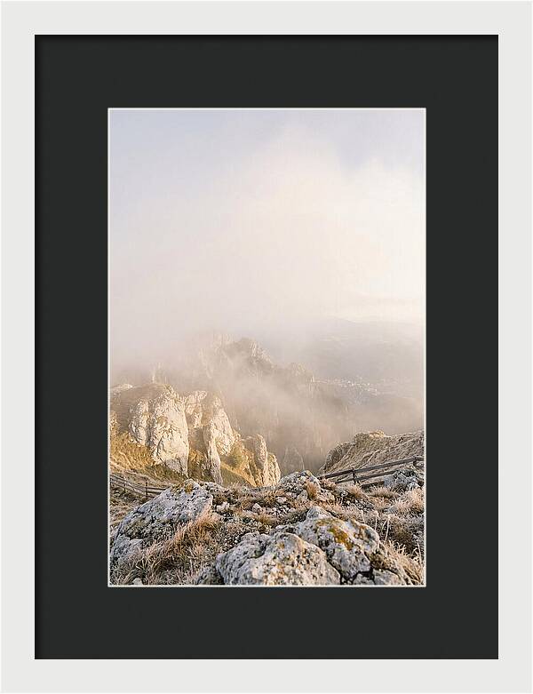 Bucegi Mountains In Mist