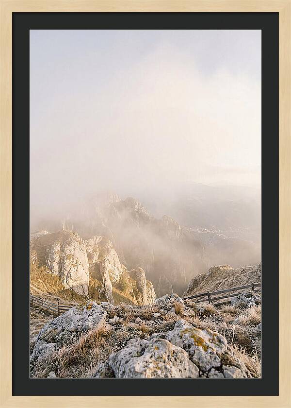 Bucegi Mountains In Mist