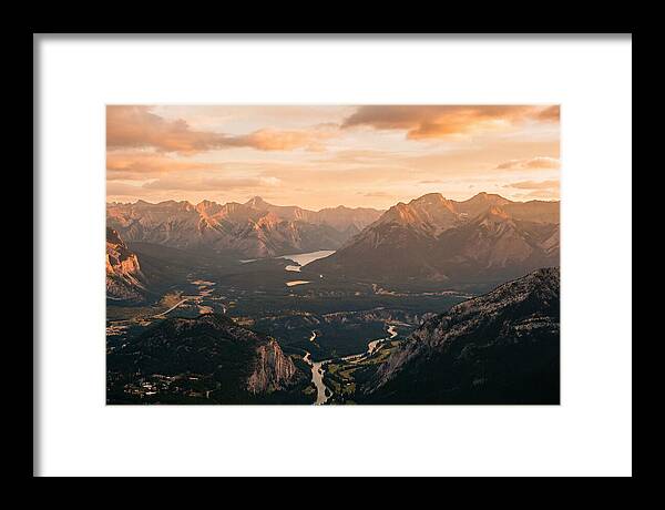 Bucegi Mountains Vista At Sunset