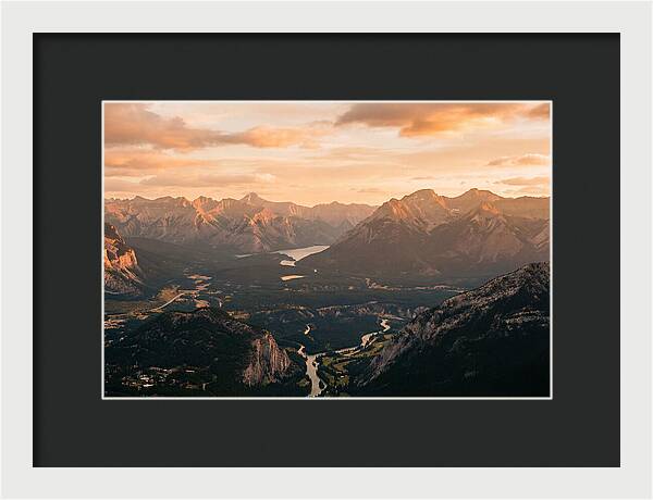 Bucegi Mountains Vista At Sunset