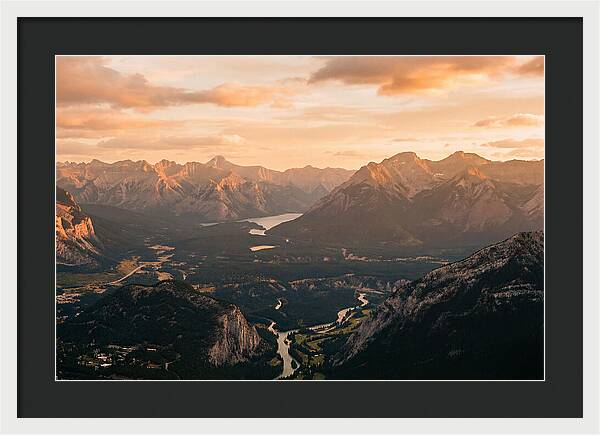 Bucegi Mountains Vista At Sunset