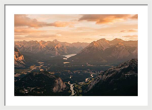 Bucegi Mountains Vista At Sunset