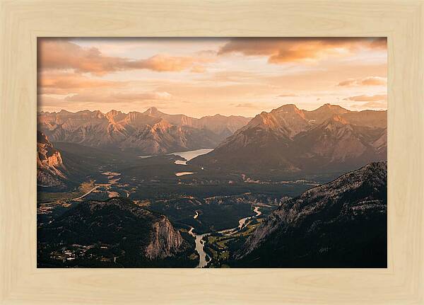 Bucegi Mountains Vista At Sunset