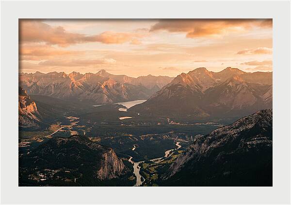 Bucegi Mountains Vista At Sunset