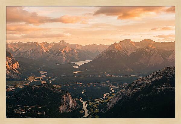 Bucegi Mountains Vista At Sunset