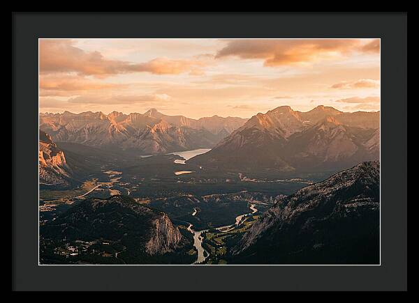 Bucegi Mountains Vista At Sunset