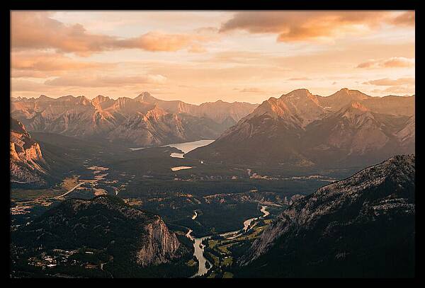 Bucegi Mountains Vista At Sunset