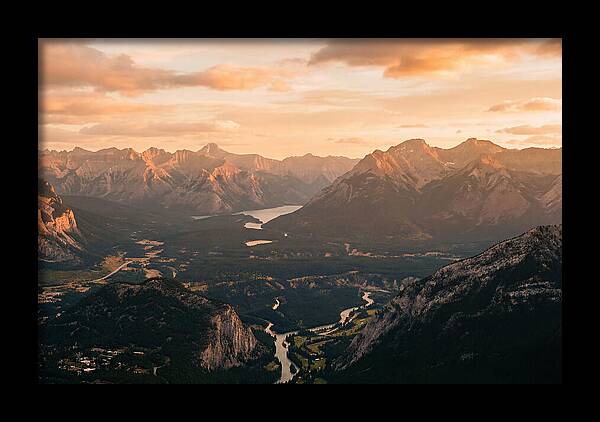 Bucegi Mountains Vista At Sunset