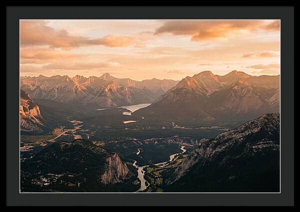Bucegi Mountains Vista At Sunset