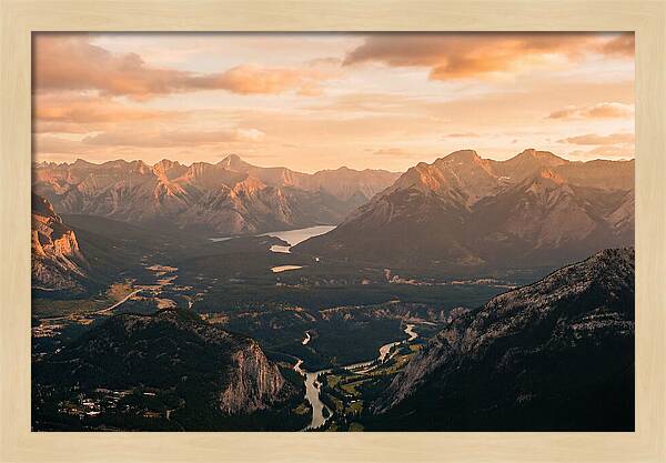 Bucegi Mountains Vista At Sunset