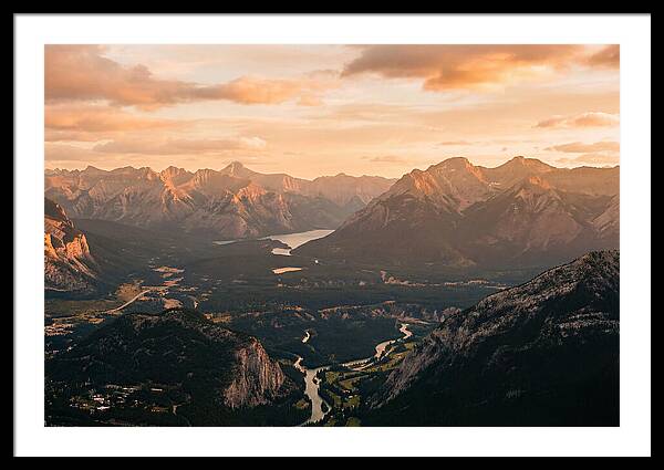 Bucegi Mountains Vista At Sunset