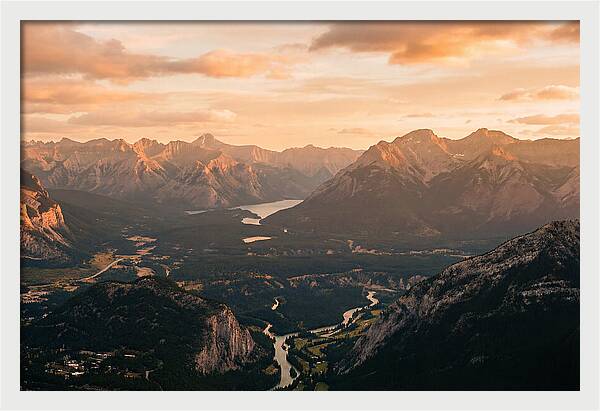 Bucegi Mountains Vista At Sunset