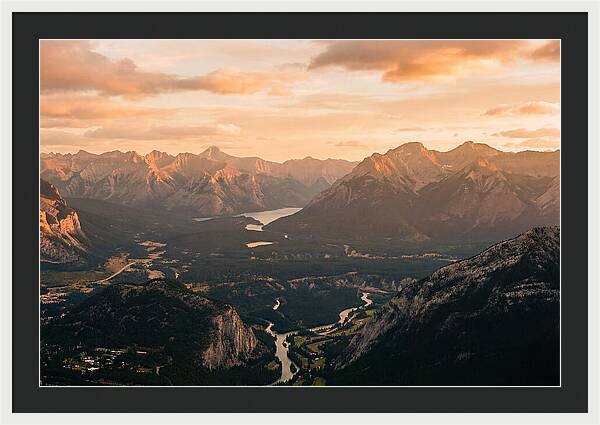 Bucegi Mountains Vista At Sunset