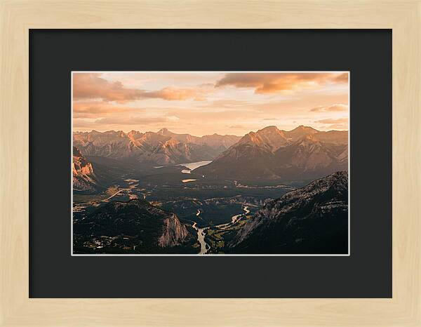 Bucegi Mountains Vista At Sunset