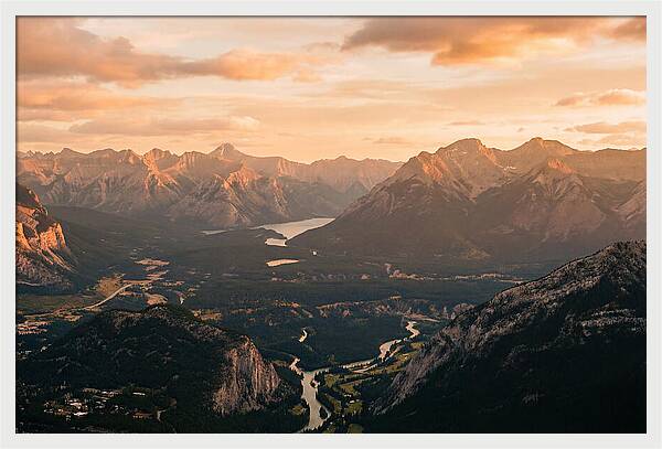 Bucegi Mountains Vista At Sunset