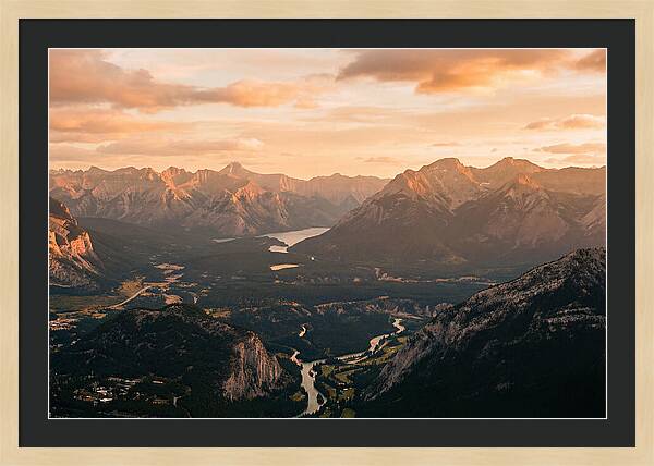 Bucegi Mountains Vista At Sunset