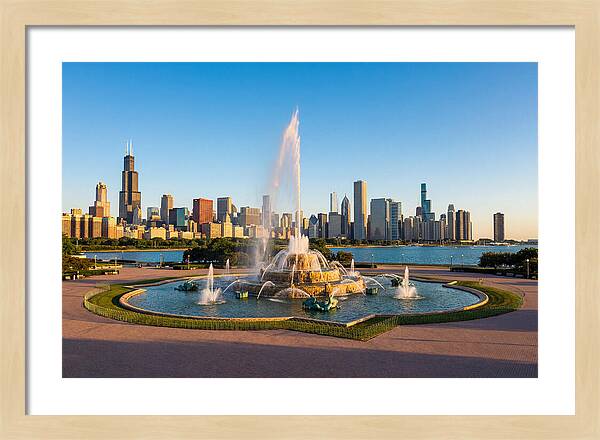 Buckingham Fountain At Sunset