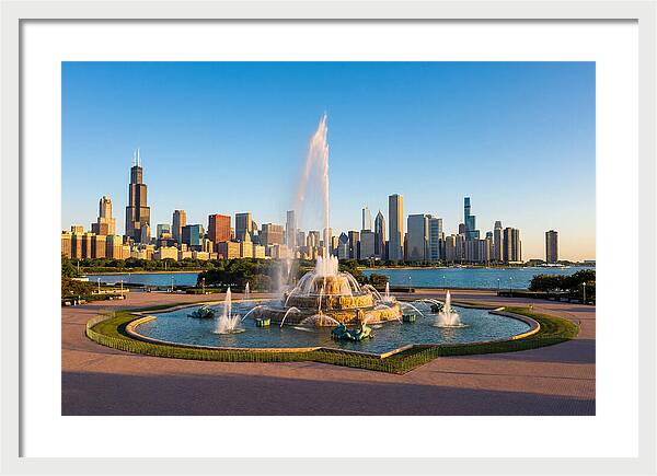 Buckingham Fountain At Sunset