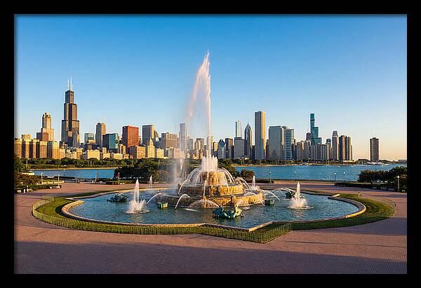 Buckingham Fountain At Sunset