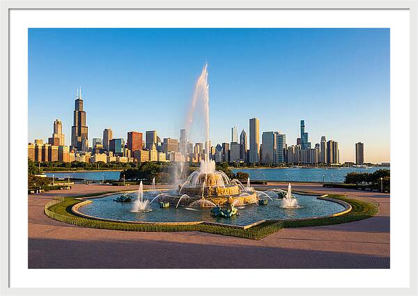 Buckingham Fountain At Sunset