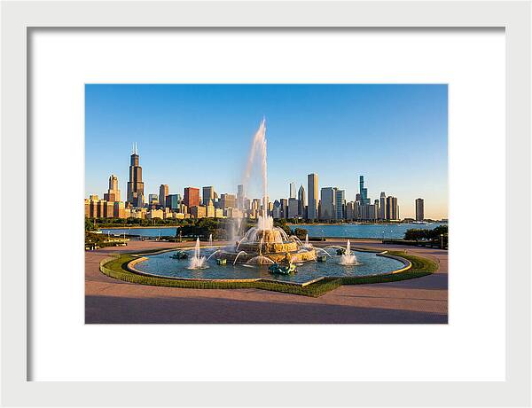 Buckingham Fountain At Sunset